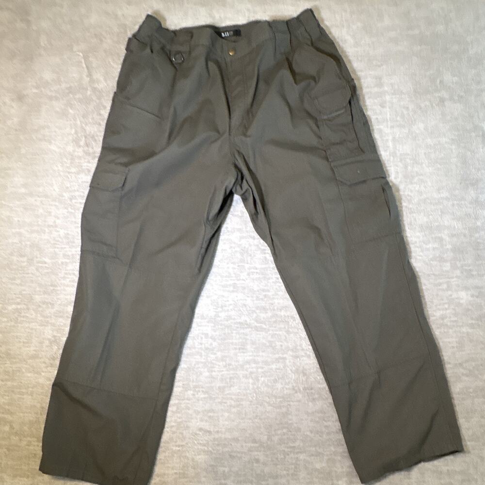 5.11 Tactical Men's Green Solid Polyester Cargo Pants Regular 38x34 New No Tag